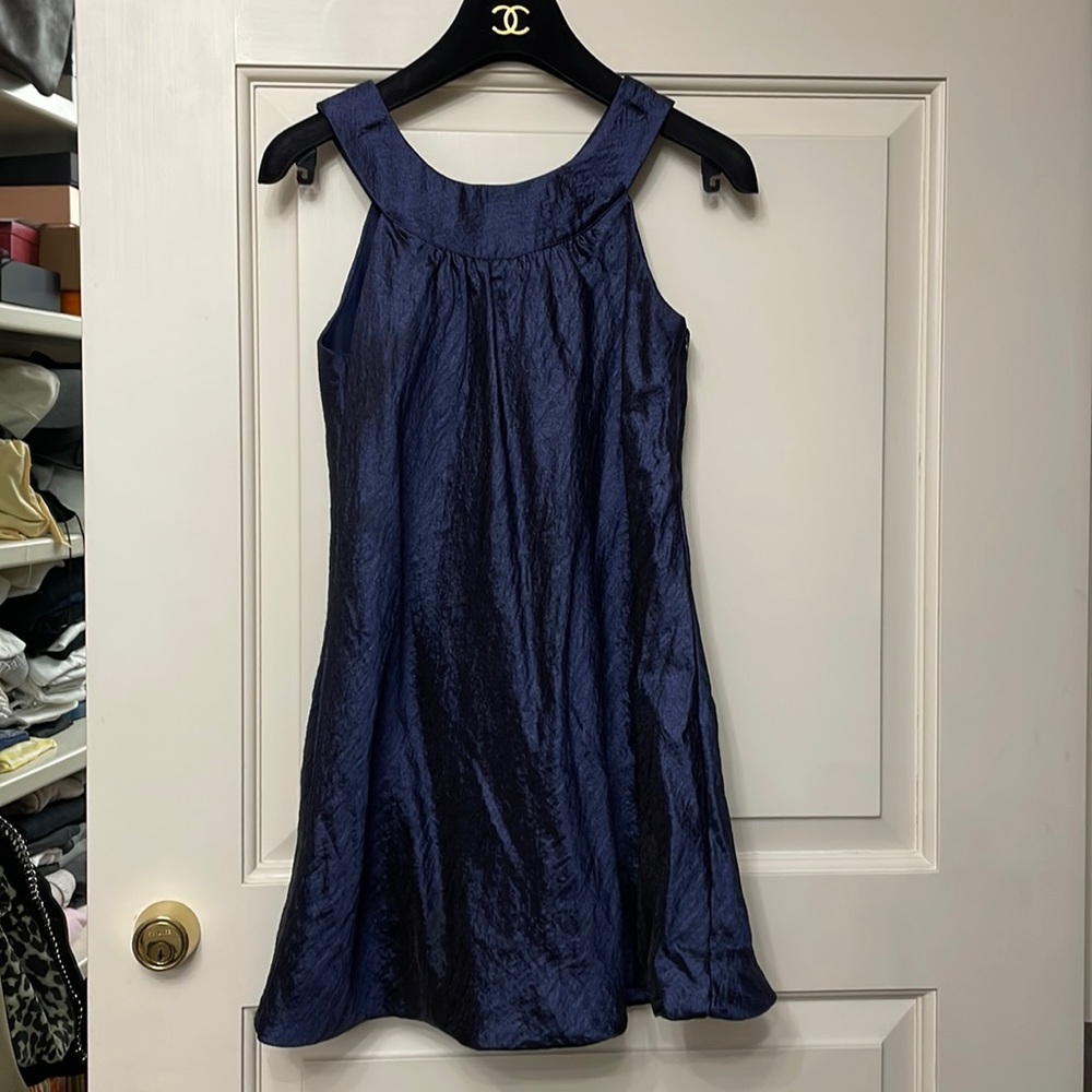 Plum girls navy dress